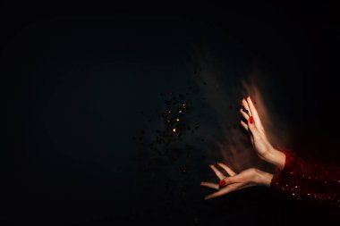 Şenlikli arka plan parti dekorasyonu bayram kutlaması