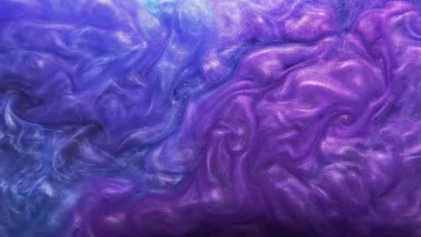Encre violette mouvement liquide peinture mouvement — Video
