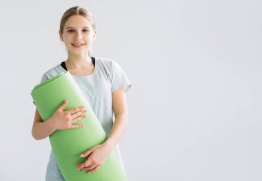 Spor aksesuarları aktif çocuklar yoga minderi gibi