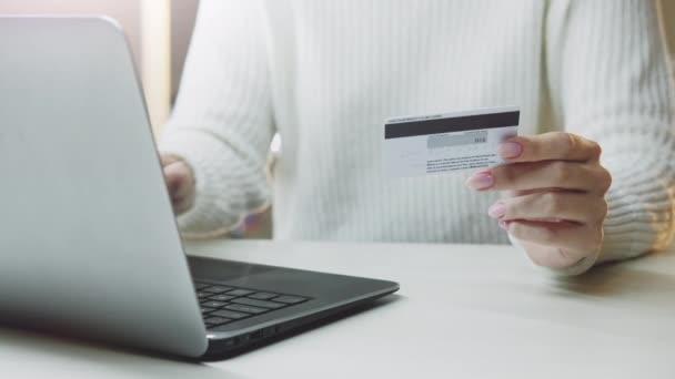 Online-Banking Prüfnummernzahlungen — Stockvideo