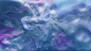 Su renginde boya lekesi Duman bulutu mavi duman