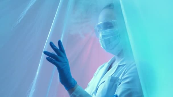 Υγειονομική περίθαλψη ήρωας εργαστήριο ερευνητική σκηνή επιστήμονας — Αρχείο Βίντεο
