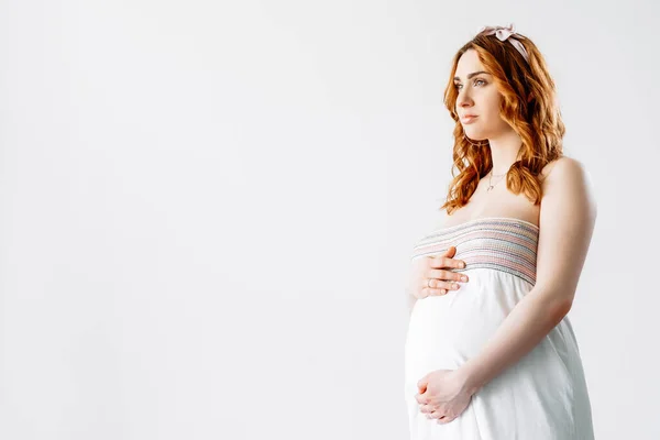 Preparación de la maternidad sensual mujer embarazo — Foto de Stock