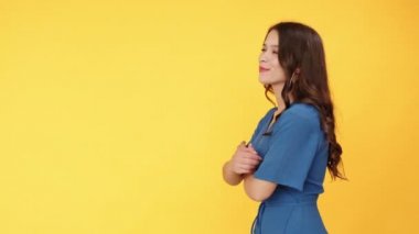 İyi seçim reklam insanları memnun kadın