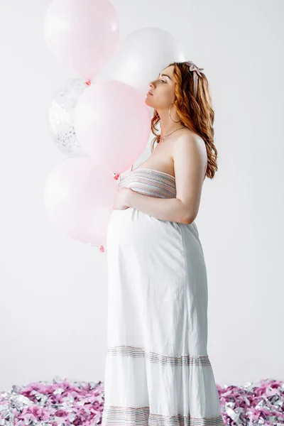 Boldog terhesség érzéki has nő szép pillanatok — Stock Fotó