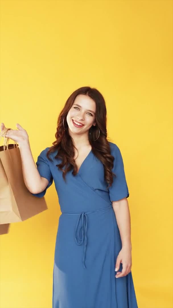 Shopping vente noir vendredi heureux femme sacs ensemble 2 — Video