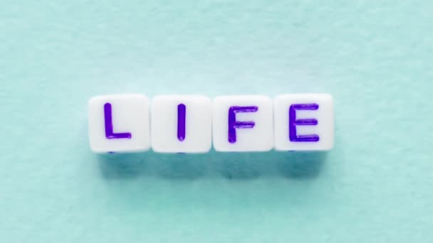 life word inspiration text cubes gif letters blue