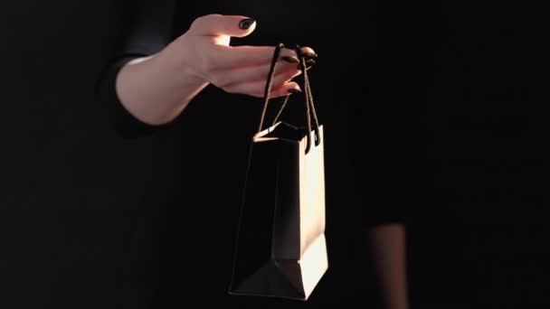 Shopping vente noir vendredi bonus festif cyber — Video