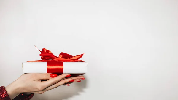 Natale regalo festivo sorpresa saluto — Foto Stock