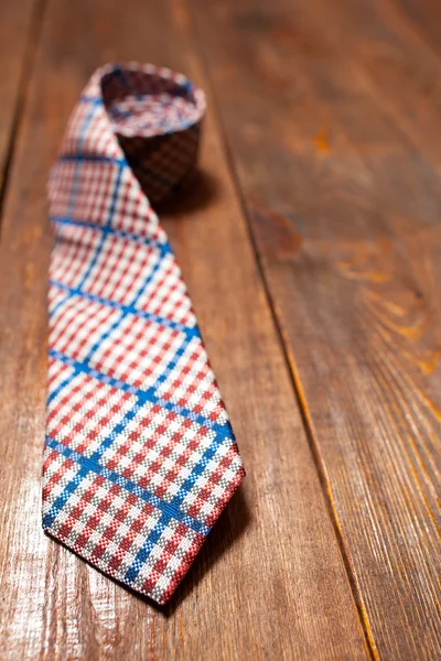 新しい男性の市松模様ネクタイ — ストック写真