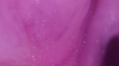 Bulanık pullar. Boyayla boyanmış. Duman boyası bulutu su altında patladı. Fantezi, pembe mor renk pigmentini çözer..