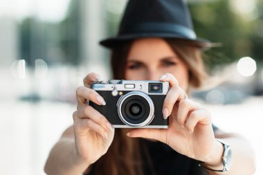 Casual öğrenci fotoğrafları dijital kamera ile.