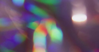 Blur glare. Gradient reflection. Abstract colorful glow mix on dark background. Red blue green holographic bright neon gleam optic effect .