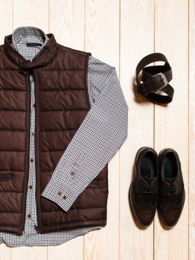 Autumn casual outfit for men.