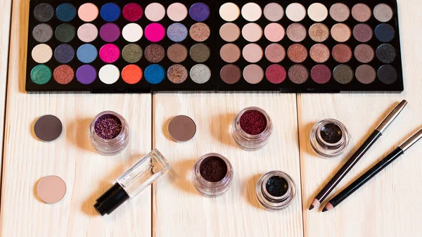 Collection of cosmetics for make-up artist — Stock Fotó