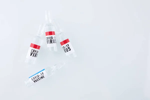 백신의 Covid 코로나 바이러스 — 스톡 사진