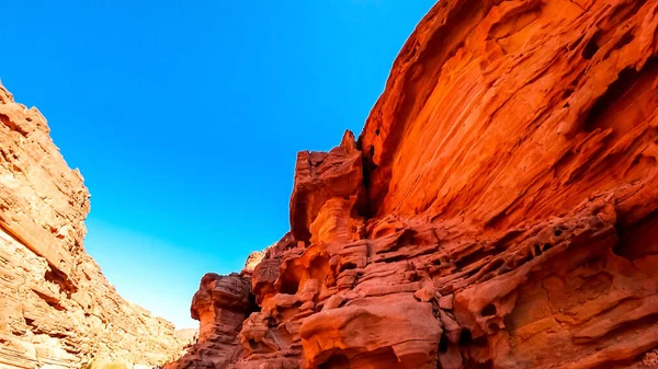 Mountain Cliffs Red Rocks Desert Canyon — Stock Photo, Image