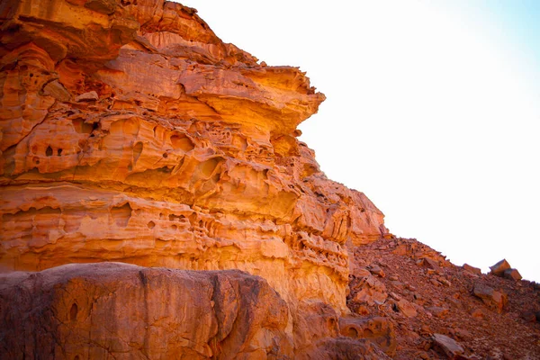 Garganta Del Cañón Rojo Montaña Que Encuentra Desierto —  Fotos de Stock