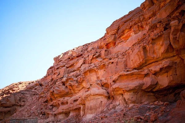 Garganta Del Cañón Rojo Montaña Que Encuentra Desierto —  Fotos de Stock