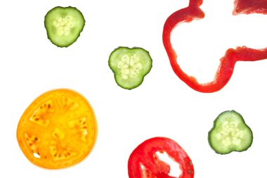 ham dilimlenmiş sebze kesme