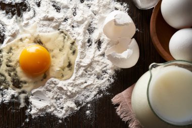 knead eggs flour milk oil salt