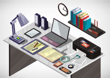 bilgi grafik iç ofis kavramı çizimi