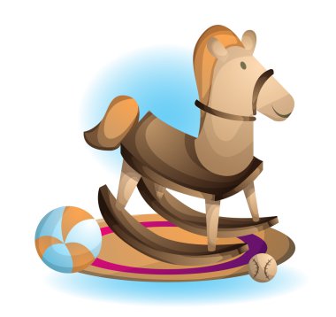 çizgi film vektör illüstrasyon iç çocuk oyuncakları nesne