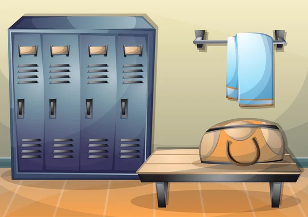 Cartoon Vektor Illustration Innenraum Fitnessraum mit getrennten Schichten — Stockvektor