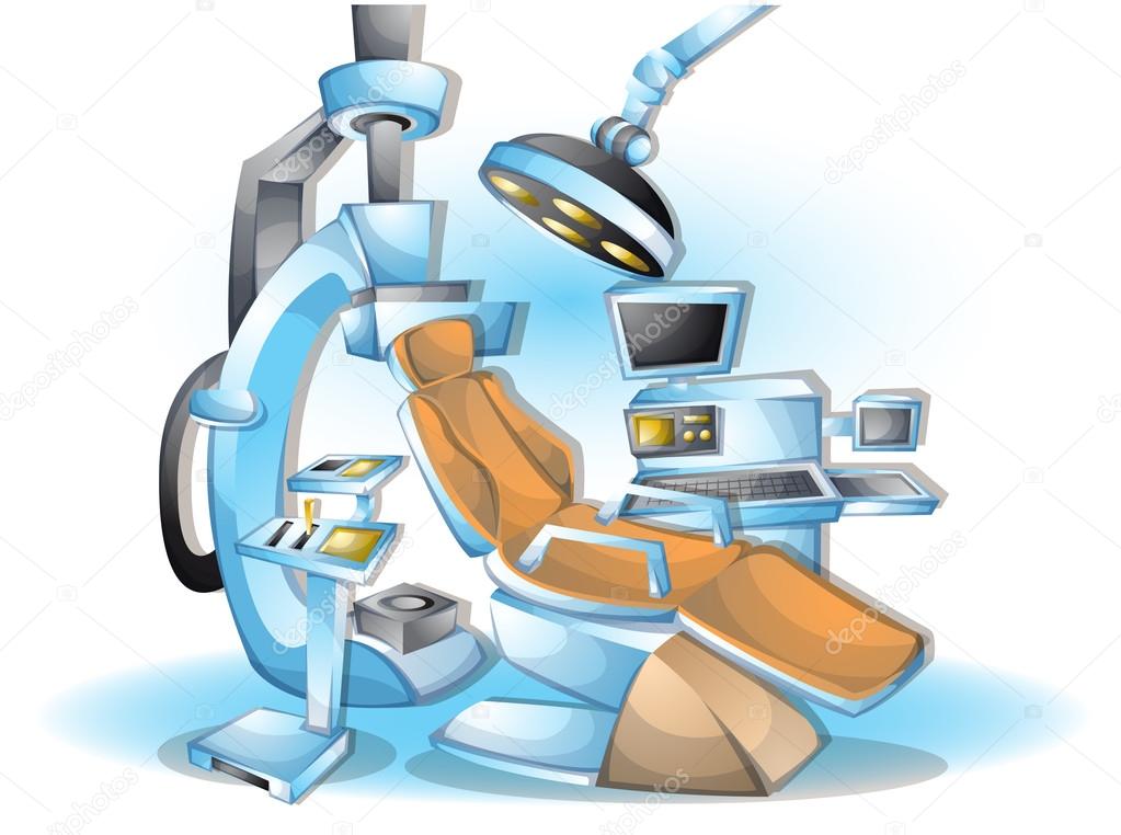 cartoon vector illustration interior surgery operation room with separated layers