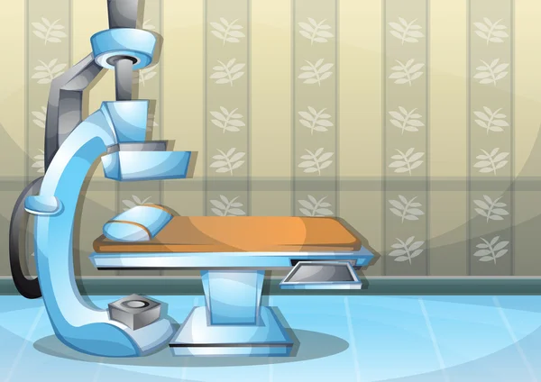 Cartoon vector illustratie interieur chirurgie operatie kamer met gescheiden lagen — Stockvector