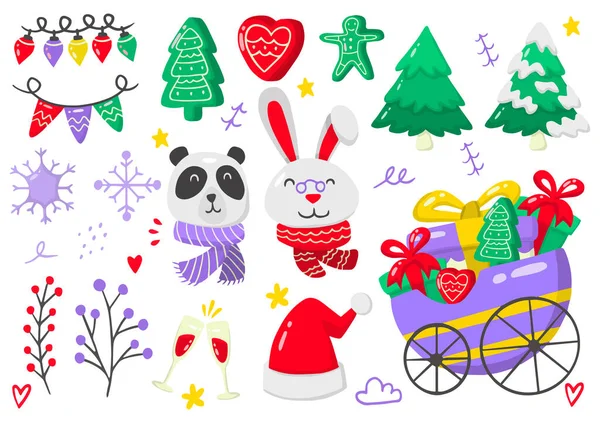 クリスマスラベル バナーのベクトルロゴ — ストックベクタ