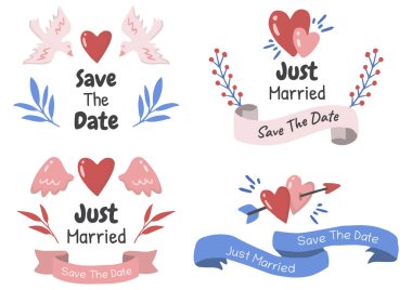 Pankart için Valentine etiketi Vektör Logosu