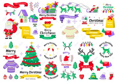 Sancak için Noel etiketi Vektör Logosu