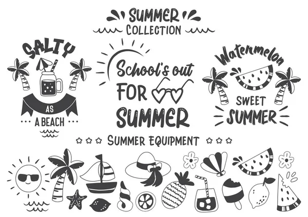 Sommar Citat Illustration Vektor För Banner — Stock vektor