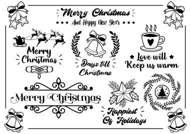 Pankart için Noel illüstrasyon Vektörü