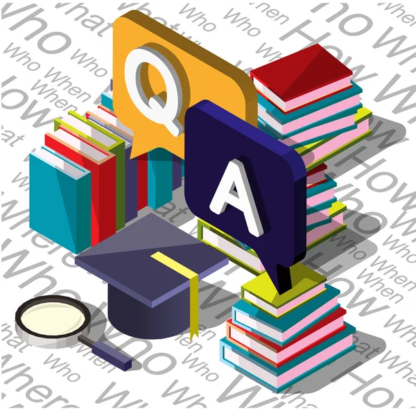 Illustration of info graphic question mark concept — Stock Photo, Image
