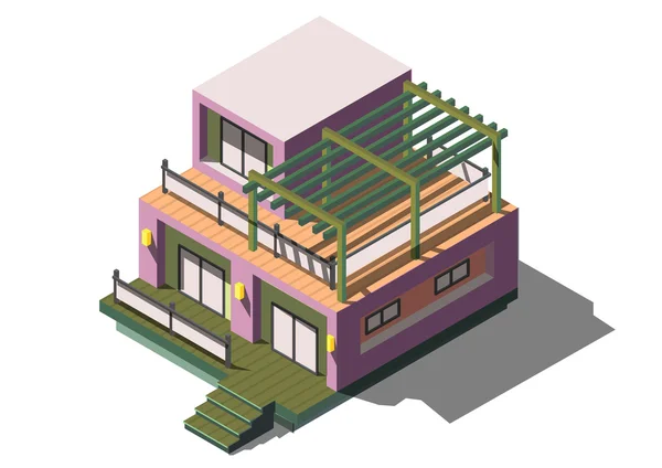 Illustration of info graphic house concept — Stock Vector