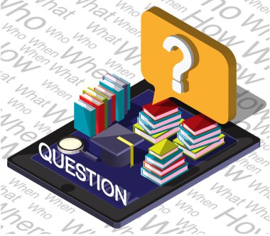 bilgi grafik soru işareti kavramı çizimi