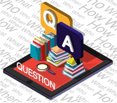 bilgi grafik soru işareti kavramı çizimi