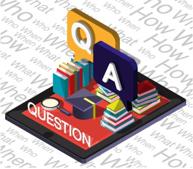 bilgi grafik soru işareti kavramı çizimi