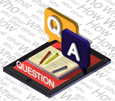 bilgi grafik soru işareti kavramı çizimi