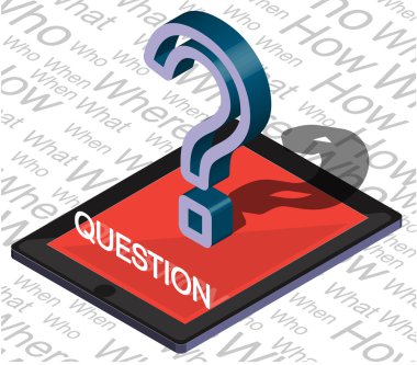 bilgi grafik soru işareti kavramı çizimi