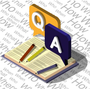 bilgi grafik soru işareti kavramı çizimi