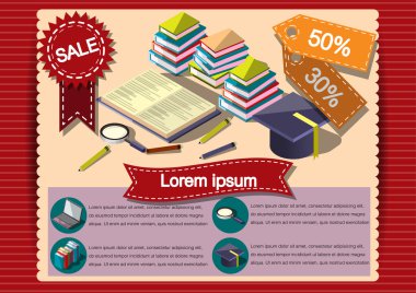 Yaratıcı rapor şablonu el ilanı broşür vektör kağıt tasarım şablonu için Infographics ve afiş