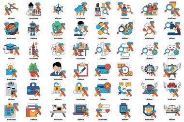 A collection of images with words like 