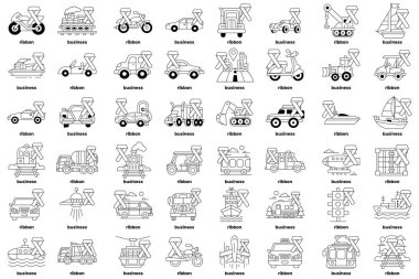 A collection of cartoon vehicles with the letters Z and X on them. The vehicles are in various sizes and colors, and they are scattered across the image. Scene is playful and whimsical