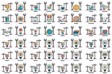 A collection of images with the word 