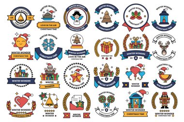 A collection of black and white symbols and shapes. Some of the shapes are circles and some are squares