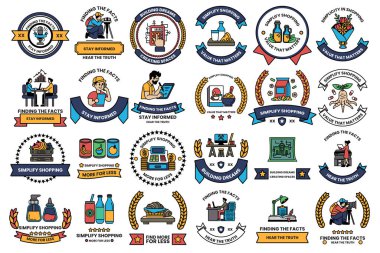 A Set of illustrations in the concept of engineers in line style