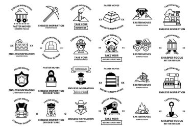 A collection of icons with the words 